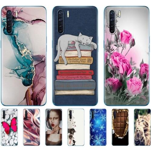 For OPPO A91 Case cover 6.4" Silicon Soft Back TPU Phone Cover For OPPO A 91 Capas CPH2001 Funda Shell Bumper cute cat