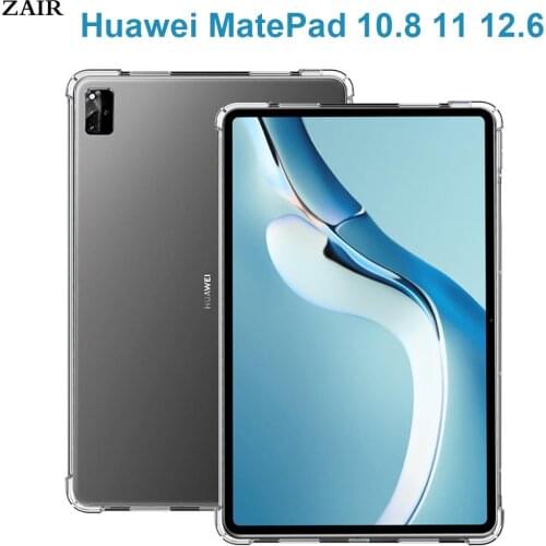 TPU Case For Huawei MatePad Pro 10.8 12.6 2021 Silicone Case Soft TPU Back Cover Case For Huawei MatePad 11 10.95'' Soft Cover