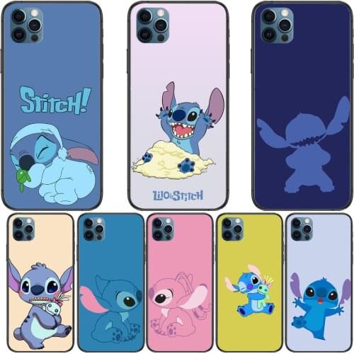 Stitch Jump Anime Phone Cases cover For iphone 11 Pro Max case 12 8 7 6 S XR PLUS X XS SE 2020 mini mobile cell shell funda bag