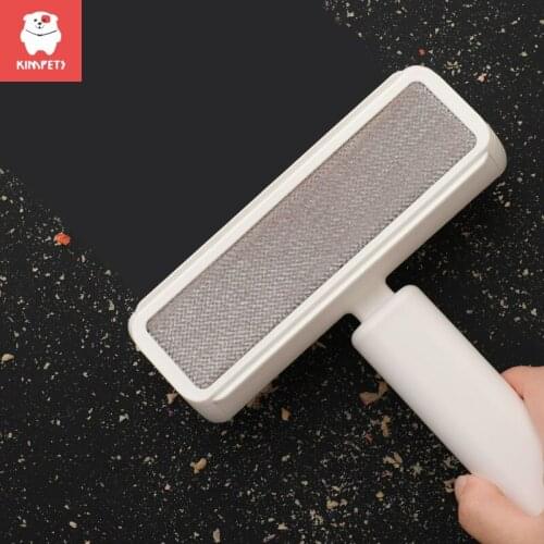 KIMPETS Pet 2 in 1 Brush Replaceable Roller Stick Hair And Stick Clothing Roll Paper Suction Pet Cleaning Supplies