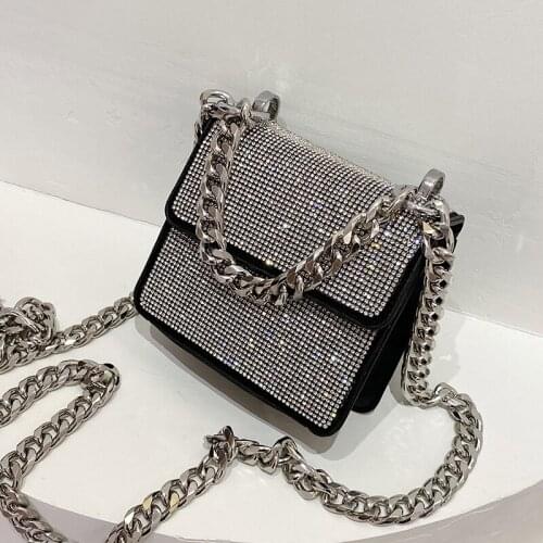 Mini Square Tote Bag 2021 Spring New High-quality PU Leather Womens Designer Handbag Chain Shoulder Messenger Bag Purses