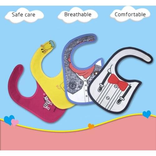 Cartoon baby print embroidered spit towel baby bib children bib model number available now