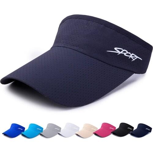 Men Women Visor Hat Casual Summer Golf Sun Hat Baseball Caps Adjustable Beanies Beach Empty Top Cap Sports Headband