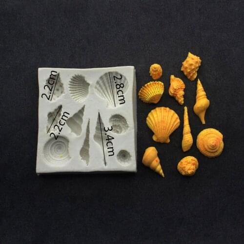 Silicone Mold Set Mermaid Tail Sea Animal Cookie Cake Kitchenware for Home Use HY99