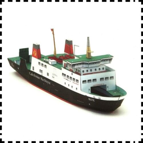 1:250 Scale Caledonian MacBrayne MV Bute Ferry DIY Handcraft Paper Model Kit Handmade Toy Puzzles