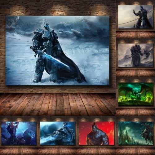 World of Warcraft Game Popular Creativity Artwork Posters and Prints Canvas Painting Wall Art Picture Game Room Home Decoration