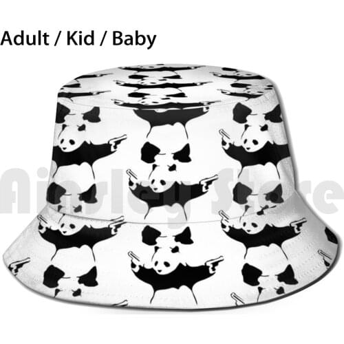 Crazy Panda Sun Hat Foldable UV Protection Panda Panda Design Cute Panda Chill Baby Panda Small Kids Good Animals