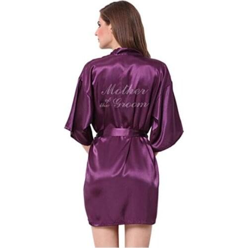 Wedding Mother of the groom Robe Bride Robe Floral Bathrobe Kimono Robe Night Robe Bath Robe Fashion Dressing Gown For Women