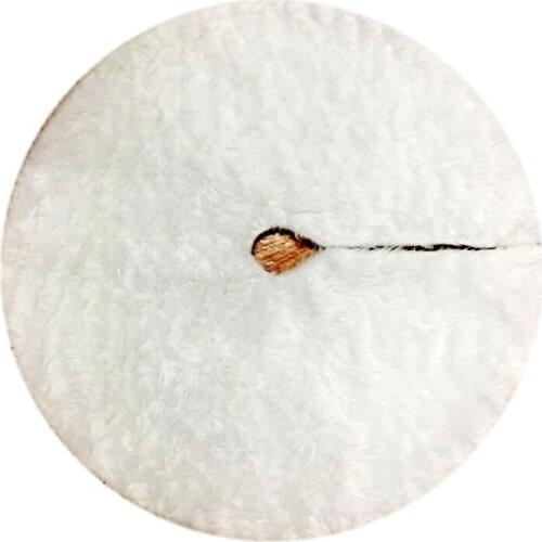 Christmas Tree Skirt 1pc White Carpet Base Floor Mat Cover For Christmas Tree Decoration New Year 78-150cm free shipping