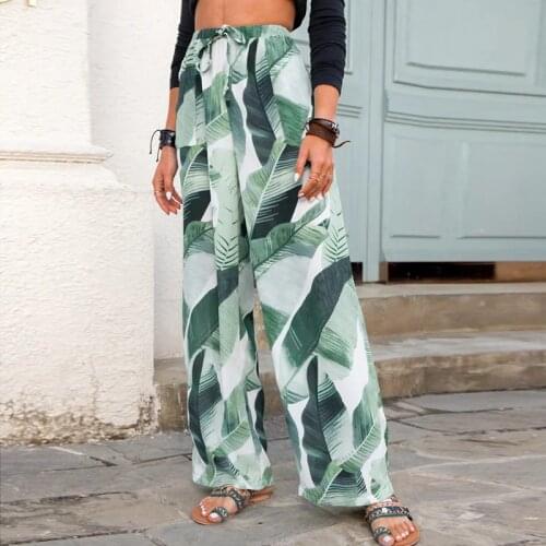 Women Casual Multicolor Loose Drawstring Long Pants Spring Autumn Wide Leg Pants 2021 New Fashion Personality And Comfort Pants