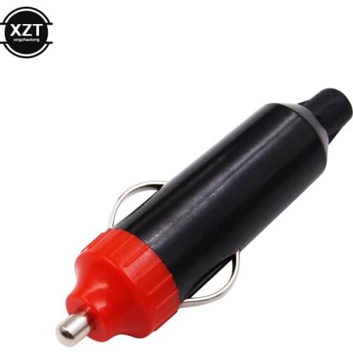 1pcs 12V Male Car Cigarette Lighter Socket Plug Motorcycle Socket Power Charger Adapter Connector + Fuse Converter Plug