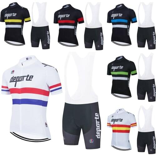 2021 Summer Mens Clothing Mountain bike Breathable Cycling Bib Shorts Sets Sportswear Man Cycling Jersey Clothes Ropa Mujer