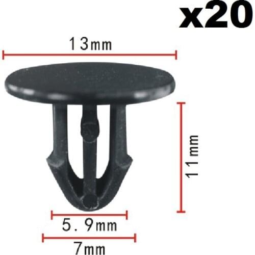 20x Clip Front Cowl Retaining Hood for Honda Civic DelSol CR-V 91501-SL4-003