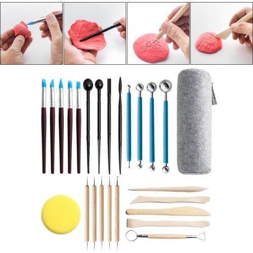 25pcs Clay Sculpting Tools Wax Carving Pottery Modeling Shaping DIY Crafts