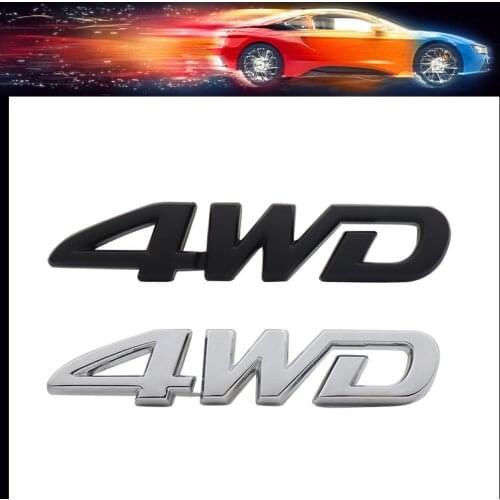 3D Premium New Design 4WD Displacement car Hood Fender trunk Rear Decal Emblem Badge Sticker for All 4 Wheel Drive SUV Off-road