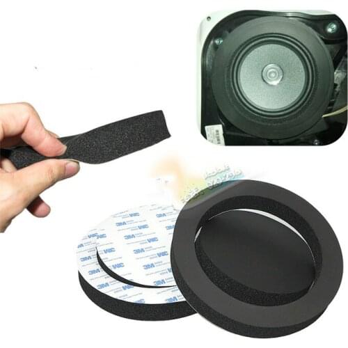 4PCS 6.5" Car Door Speaker Bass Ring Foam Woofer Pad Noise Sound Wave Accessories CSV Sound insulation cotton Multi-tone