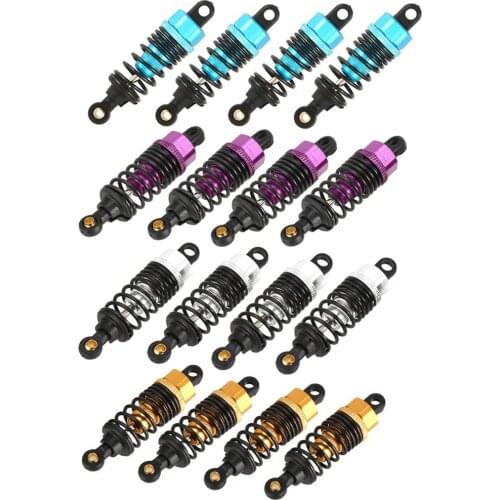 4pcs 60mm Metal Shock Absorber Suspension Damper for 1/10 RC On Road Drift Car Traxxas HSP Redcat RC4WD Tamiya Axial