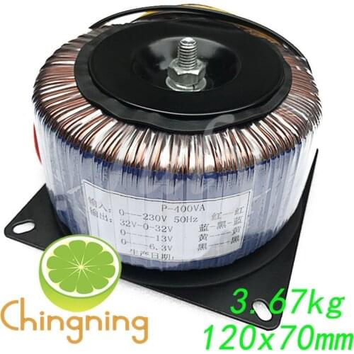 400W copper wire toroidal transformer dual 32V 5.8A single 13V 0.5A single 6.3V 1A toroidal transformer