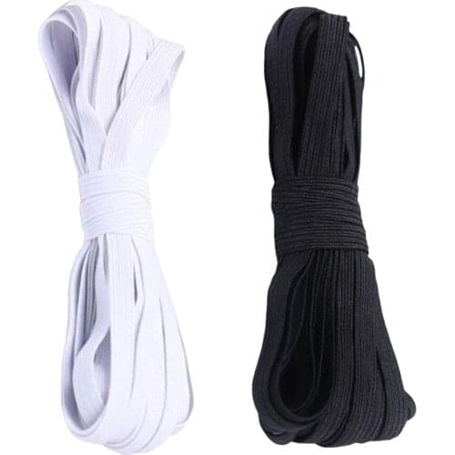 5mm Elastic Band Cord 1/4'' 11yds Pants Cuff DIY String Beading Bungee