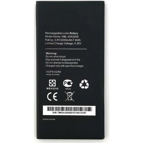NBL-45A2000 2000mAh New Battery For neffos C5L TP601A B C E Phone High quality Battery Raplacement+Tracking Number