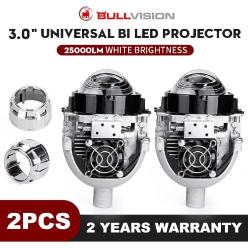 3.0 inch Bi-LED Projector Lens H1 H4 H7 9005 9006 Lens Headlight LED Headlamp 30000LM 100W Lights DIY Bulb 6000K White KQ