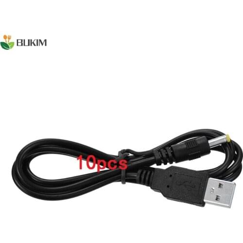 BUKIM 10 Pcs Cable For PSP 1000 2000 3000 USB Charging Cable USB To DC 4.0x1.7mm Plug 5V Power Charge Cable Cord