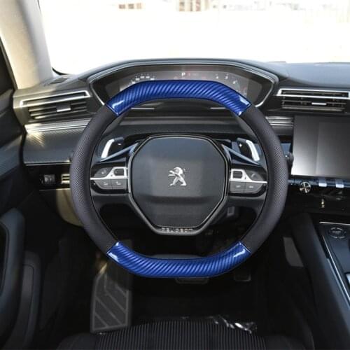 Car Steering Wheel Cove Genuiner Leather Non-slip For Peugeot 2008 2020 Year Model For Peugeot 4008 Peugeot 5008 NEW 508 Peugeot