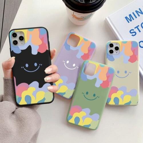 Funda For Samsung Galaxy S20 FE S21 Ultra S8 S9 S10 Plus A12 A52 A32 A72 A10 A40 A50 A51 A71 A20E A31 A21S TPU Cute Smiley Case