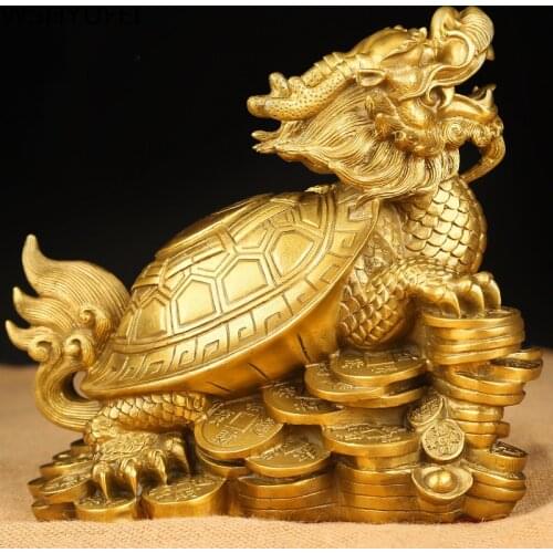 Chinese Style Fengshui Lucky Money Tortoise Home Decor Birthday Present Living Room Decorations Entrance Ornament Opened Crafts