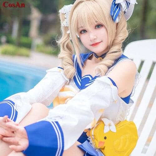 Hot Game Genshin Impact Barbara Cosplay Costume Summer Fireworks Jumpsuits Cute Swimsuit Activity Party Role Play Clothing S-XL