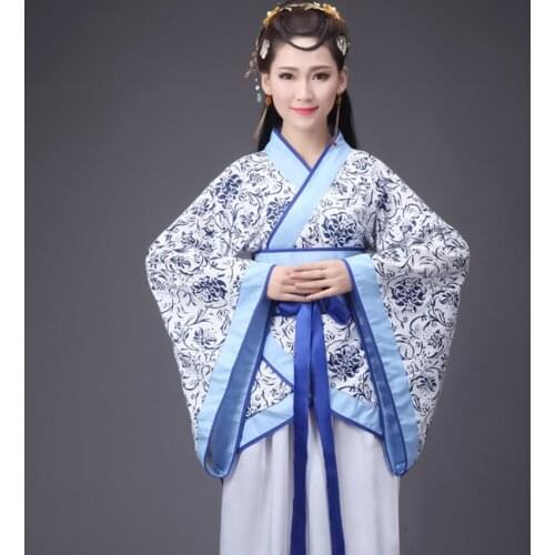 Chinese Traditional New Year Woman Performance Dance Hanfu 14colors Female Party Tang Suit Girls Cheongsam Dress Retro Costumes