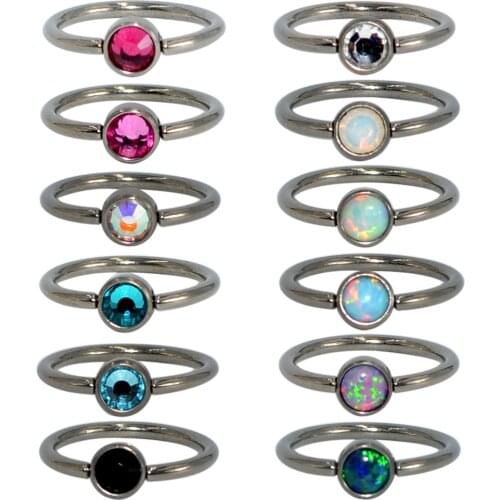 1pcs 100% G23 Titanium Lip Eyebrow Nose Ring Daith Rook Ear Septum Helix Tragus Cartilage Earring Hoop CBR Body Piercing Jewelry