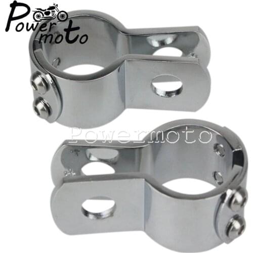 Highway Peg Bracket 1-1/2" 1-1/4" 1-1/8" Engine Guard Foot Peg Clamp Mount 38mm 32mm 28mm Bar Footrest Support Clamp For Harley