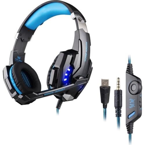 Earphone Stereo Game Gaming PS4 Headset Anti-noise Dazzle Light PC Gamer ecouteur Glow Headphones With MIC USB 3.5mm Audio Cable
