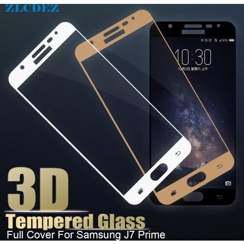 New 3D Full Cover Tempered Glass For Samsung Galaxy J7 Prime For Galaxy On 7 2016 Screen Protector Film