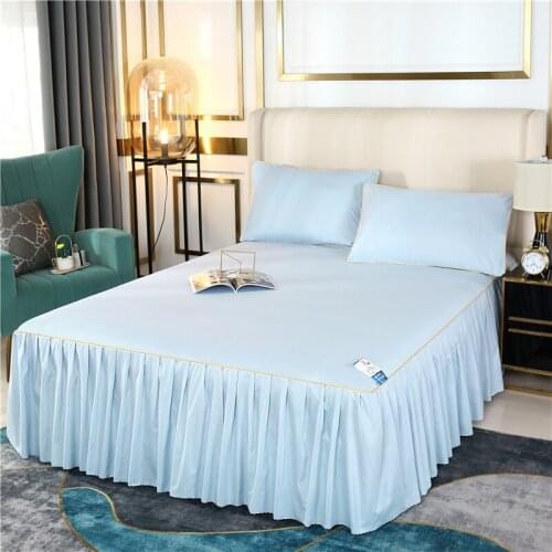 Bed Skirt Sheet Bedspread Cover Bed Spread Covers With Skirts For Beds Modern Bedcover Twin Full Queen King Custom Size #sw