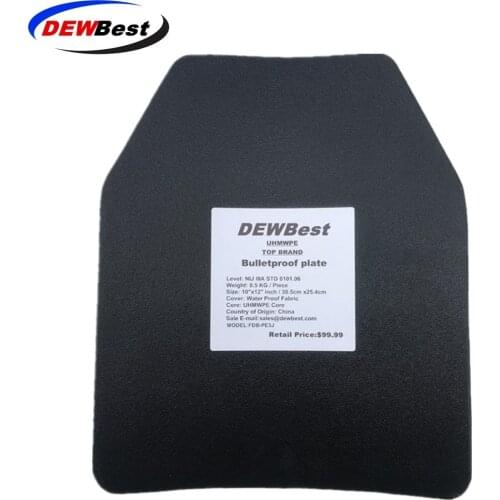 Free shipping DEWBest 959925864 Nij IIIA bullet proof paltes Ballistic bulletproof board