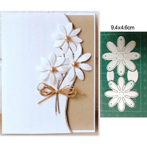 Metal Cutting Dies Cut Mold Plants Flower Daisy Christmas Decoration Scrapbook Paper Craft Knife Mould Blade Punch Stencils Dies