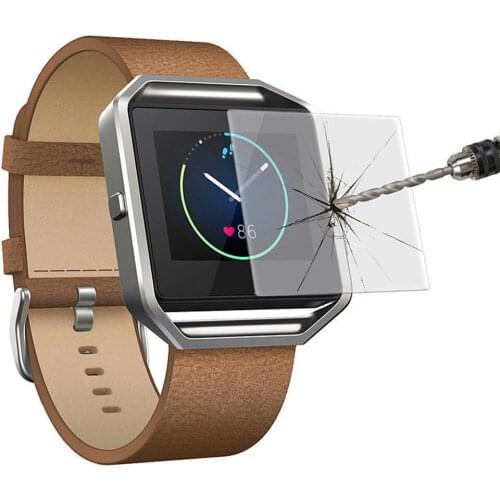 Explosion-proof Anti-fall Durable 2pc 9h Premium Real Tempered Glass Screen Protector For Fitbit Blaze Smart Watch Accessories