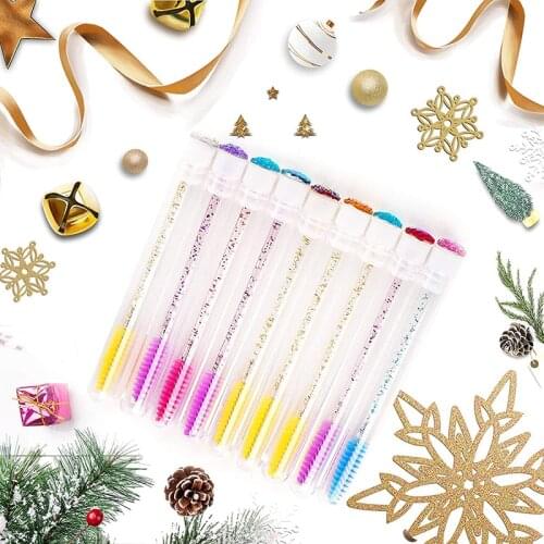 10/20Pcs Eyelash Extension Mascara Test Tube Eyelash Eyebrow Brush Applicator Makeup Tool Mascara Wands