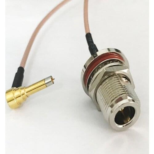 10pcs N Female o-ring to Right Angle MS-156 MS156 plug male test probe RG316 cable leads 20cm