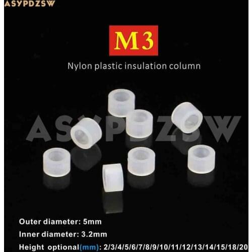 1000 PCS M3 Amplifier Plastic insulation mat Ring-shaped insulating particles 5*3*H=18/20mm