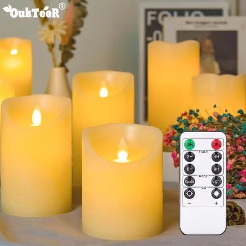 Flameless LED Candles Lights Remote Flickering Candles Light Tea Light Battery Powered for Home Wedding Christmas Party Decor