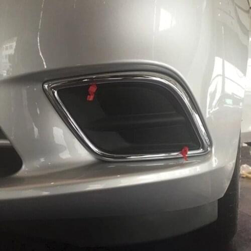 Free Shipping High Quality ABS Chrome Front Fog lamps cover Trim Fog lamp shade Trim For Chevrolet Chevy Sail 2014-2018