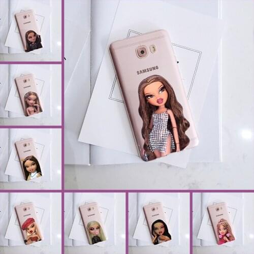 Phone Case For Samsung Galaxy C5 C7 C9 Pro Barbie Doll Cute Girl Kawaii Silicone Back Cover For Samsung Galaxy C5 C7 C8 Case