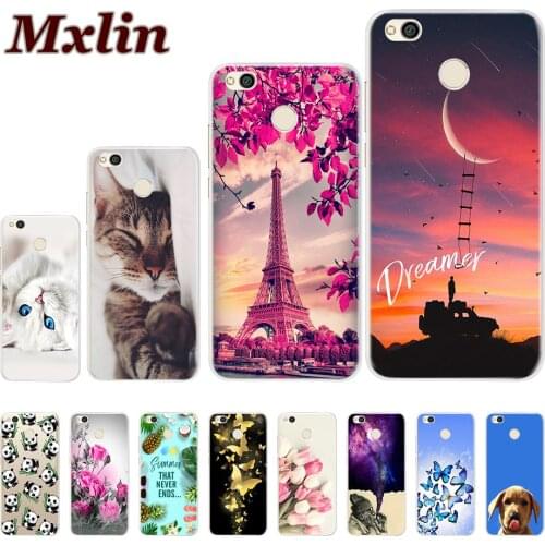 Case For Xiaomi Redmi 4X Cover Bumper Soft Silicone TPU Covers For Xiaomi Redmi 4X Case For Redmi 4X Redmi4x 3D Cute Phone Cases