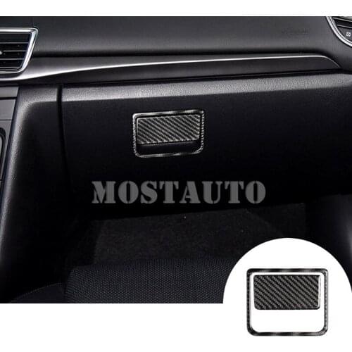 For Mazda 3 Carbon Fiber Inner Console Glove Box Button Trim Cover 2014-2018 2pcs Car Accessories Interior Car Decor Car Trim