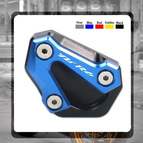 For YAMAHA YZF R6 YZFR6 2006-2016 2015 2014 2013 2012 2011 2010 Motorcycle Kickstand Foot Side Stand Extension Pad Support Plate