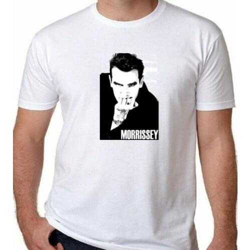 MORRISSEY RETRO T-SHIRT ALL SIZES NEW WAVE rock Printed T-Shirt Pure Cotton Men top tee