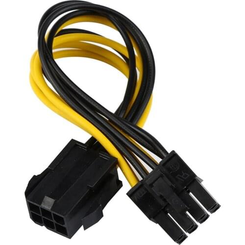 CY 8 Pin to 6Pin EPS 12V ATX Motherboard Power Supply Adapter Converter Cable 10cm